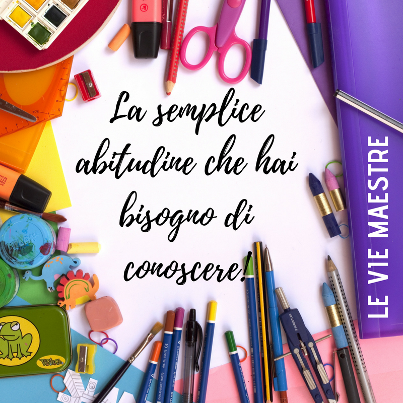 La semplice abitudine che hai bisogno di&nbsp;(ri)conoscere!