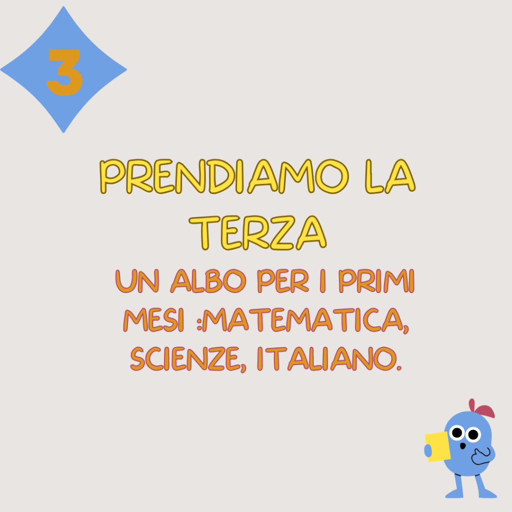 PRENDIAMO LA TERZA: un albo per i primi mesi- matematica, italiano, scienze.